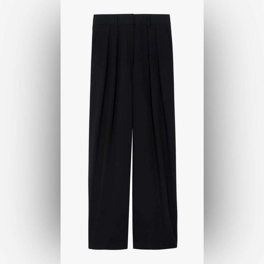 🆕 DIXIE High-rise Wide Leg Black Trousers - L - Picture 2 of 10